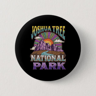 Joshua Tree National Park California Hiking Campin 6 Cm Round Badge