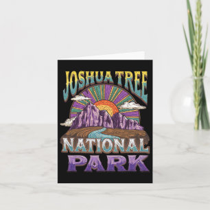 Joshua Tree National Park California Hiking Campin Card