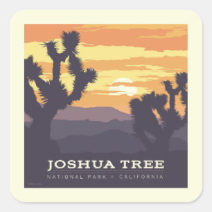 Joshua Tree National Park   California Square Sticker