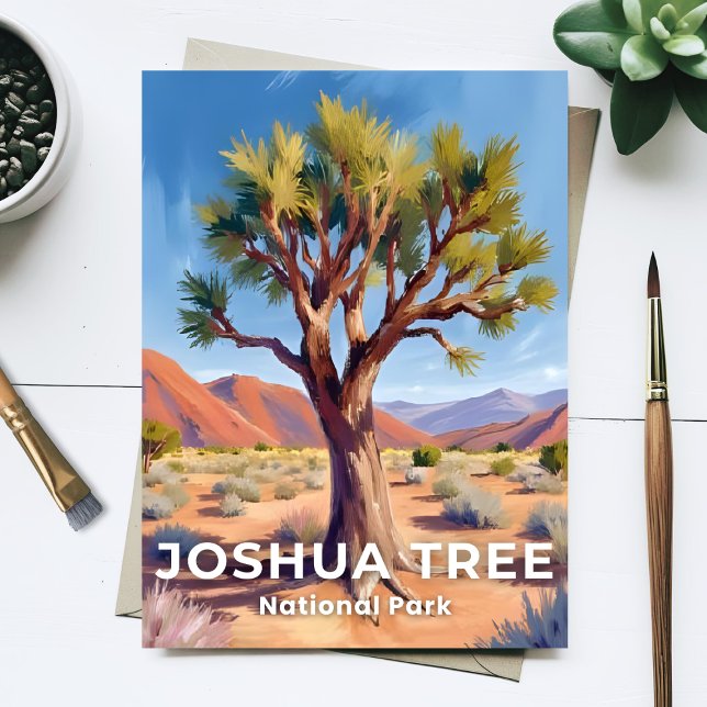 Joshua Tree National Park California Travel Art Postcard (Creator Uploaded)