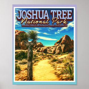 JOSHUA TREE NATIONAL PARK - CALIFORNIA US POSTER