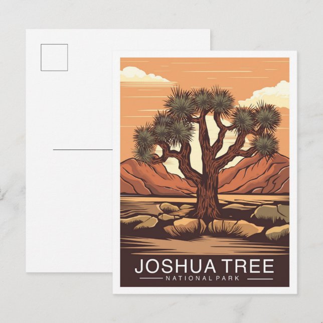 Joshua Tree National Park California USA Travel Postcard (Front/Back)