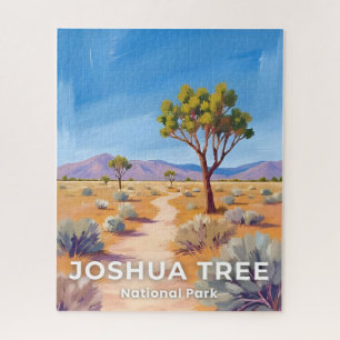 Joshua Tree National Park California Watercolor Jigsaw Puzzle