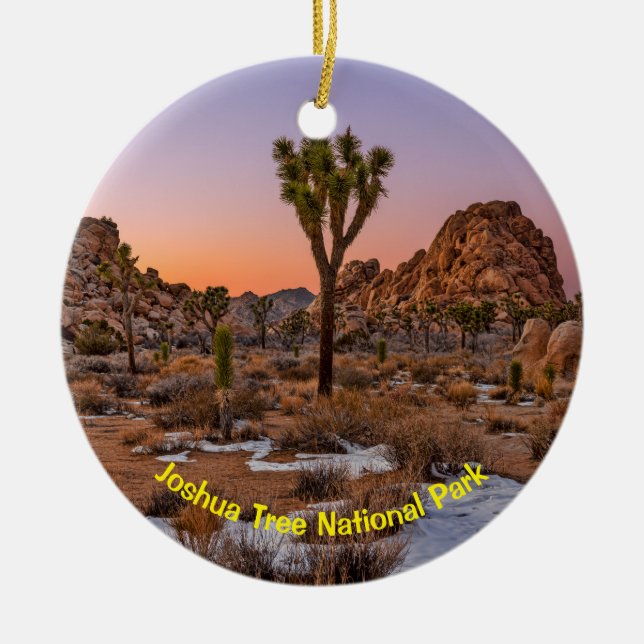 Joshua Tree National Park, Ceramic Tree Decoration (Front)