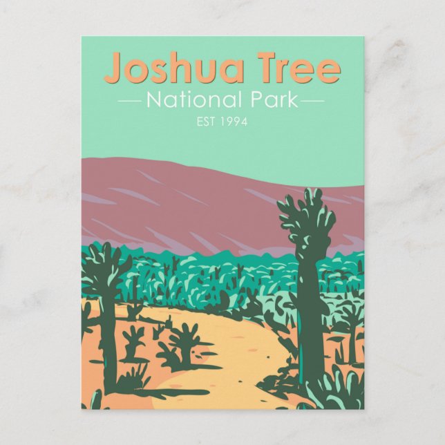 Joshua Tree National Park Cholla Cactus Garden Postcard (Front)
