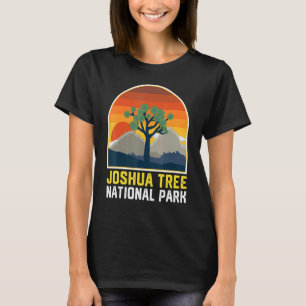 Joshua Tree National Park Cool Retro Style Sunset T-Shirt