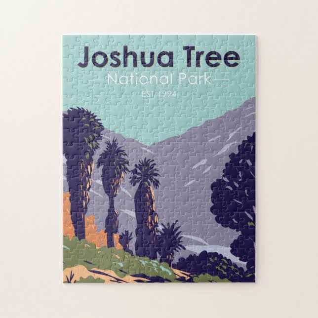 Joshua Tree National Park Cottonwood Springs Oasis Jigsaw Puzzle (Vertical)
