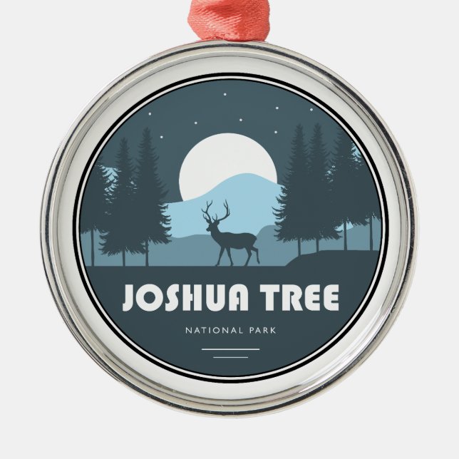 Joshua Tree National Park Deer Metal Tree Decoration (Front)