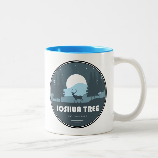 Joshua Tree National Park Deer Two-Tone Coffee Mug (Right)