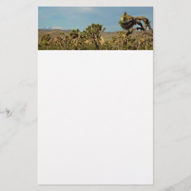 Joshua Tree National Park Desert Landscape Stationery (Front)