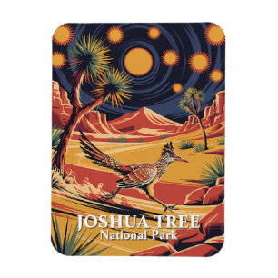 Joshua Tree National Park Funny Roadrunner Vintage Magnet