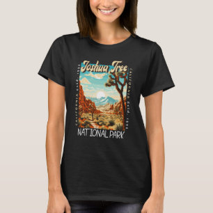 Joshua Tree National Park Illustration Distressed T-Shirt