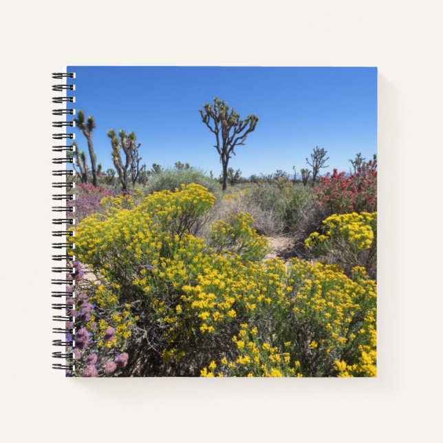 Joshua Tree National Park In Bloom Notebook (Front)