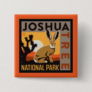 Joshua Tree National Park Jackrabbit 15 Cm Square Badge