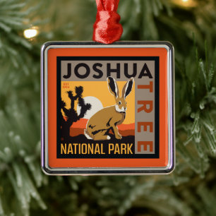 Joshua Tree National Park   Jackrabbit Metal Tree Decoration