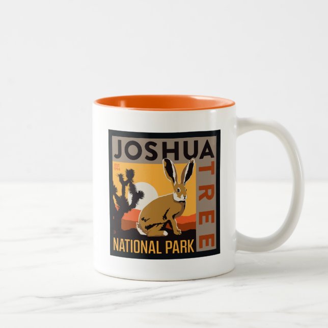 Joshua Tree National Park | Jackrabbit Two-Tone Coffee Mug (Right)