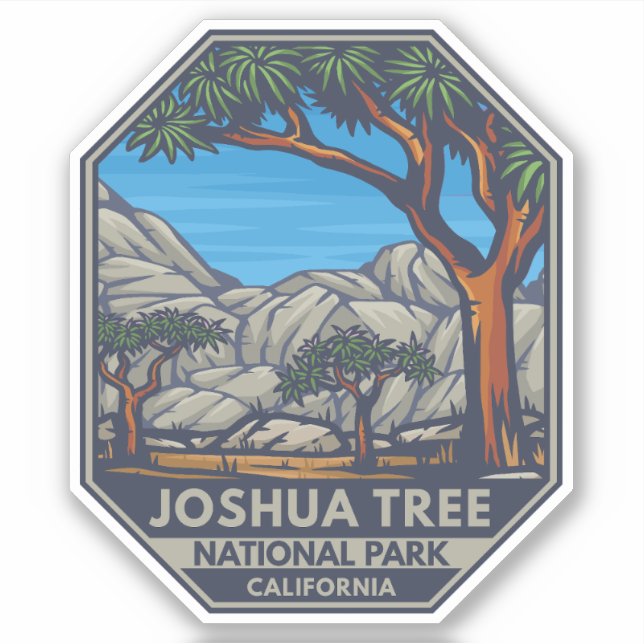 Joshua Tree National Park Retro Emblem (Front)