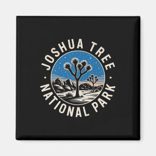 Joshua Tree National Park Retro Hiking Us National Magnet