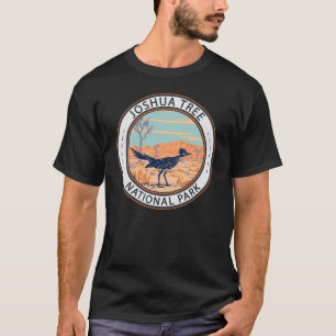 Joshua Tree National Park Roadrunner Retro Circle T-Shirt