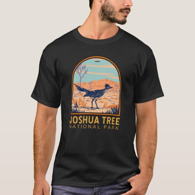 Joshua Tree National Park Roadrunner Vintage T-Shirt (Front)