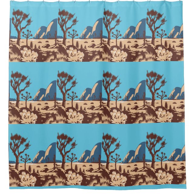 Joshua Tree National Park  Shower Curtain (Front)