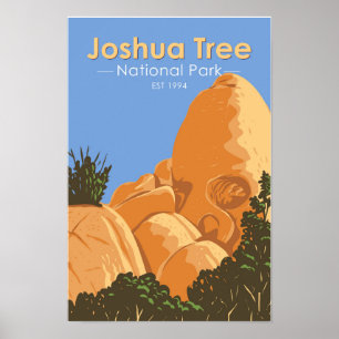Joshua Tree National Park Skull Rock California Poster