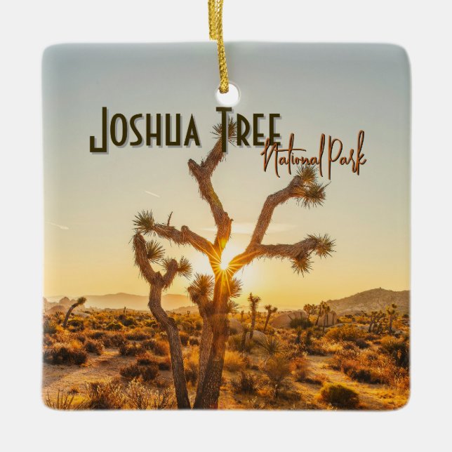 Joshua Tree National Park Souvenir Gift Ceramic Ornament (Front)