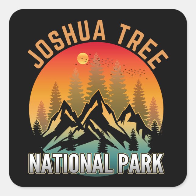 Joshua Tree National Park Square Sticker (Front)