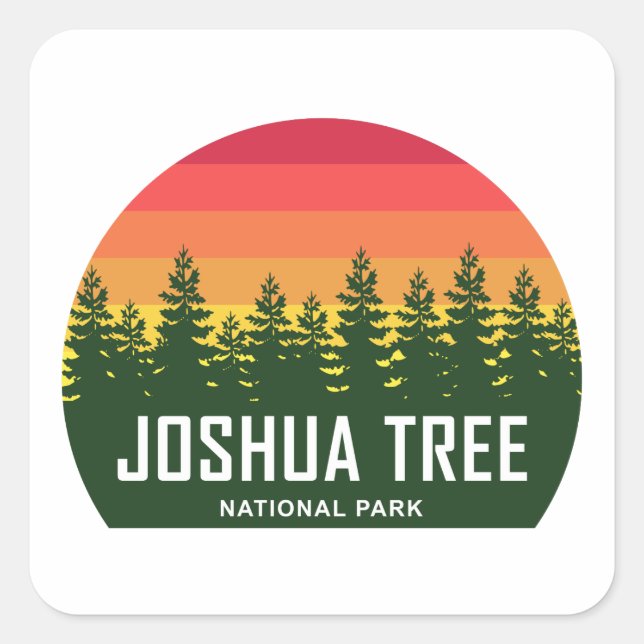 Joshua Tree National Park Square Sticker (Front)