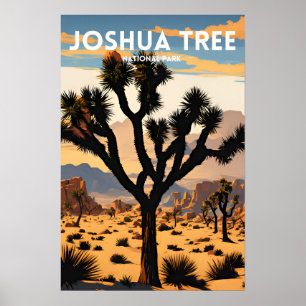 Joshua Tree National Park Traditional Travel Poster