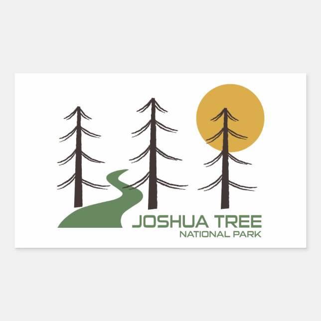 Joshua Tree National Park Trail Rectangular Sticker (Front)