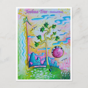 Joshua Tree National Park Travel Art Postcard