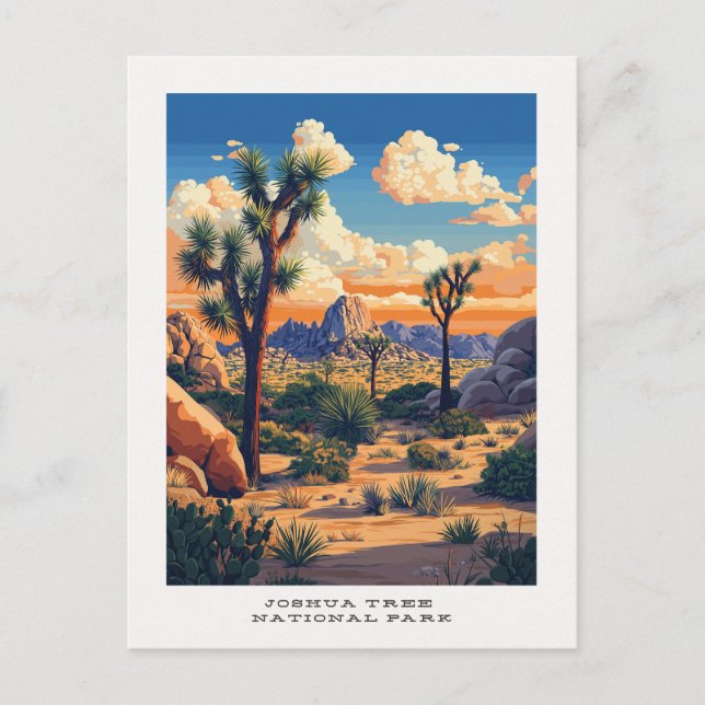 Joshua Tree National Park Travel Postcard (Front)