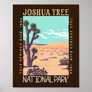 Joshua Tree National Park Tule Springs Distressed  Poster