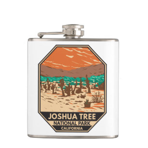 Joshua Tree National Park Turkey Flats Sand Dunes  Hip Flask