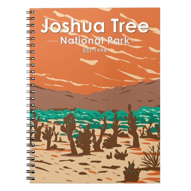 Joshua Tree National Park Turkey Flats Sand Dunes Notebook (Front)