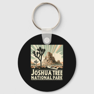 Joshua Tree National Park Vintage Hiking Camping O Key Ring