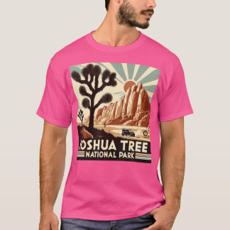 Joshua Tree National Park Vintage Hiking Camping O T-Shirt