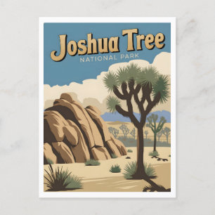 Joshua Tree National Park Vintage Postcard