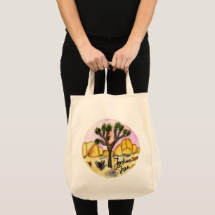 Joshua Tree National Park Watercolor Painting Art Tote Bag