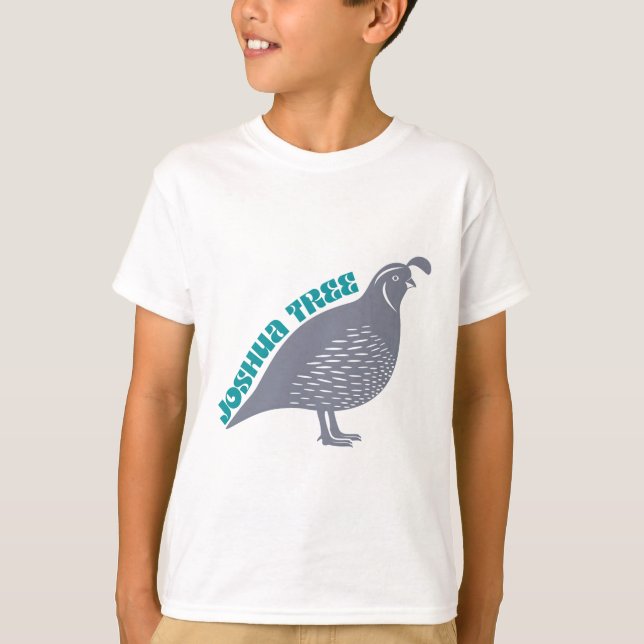 Joshua Tree quail bird park logo T-Shirt (Front)
