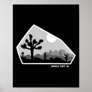 Joshua Tree Retro Boulder Dark Poster