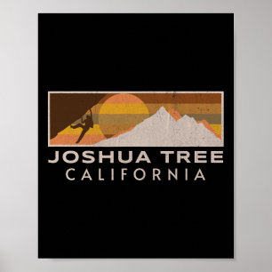 Joshua Tree Rock Climbing Nerd Boulderer Mountain Poster