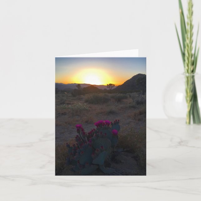 joshua tree sunset #2 notecard (Front)