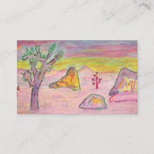 Joshua Tree Sunset Business Card