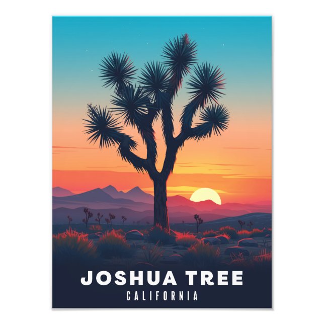 Joshua Tree - Vintage Poster - Illustration (Front)
