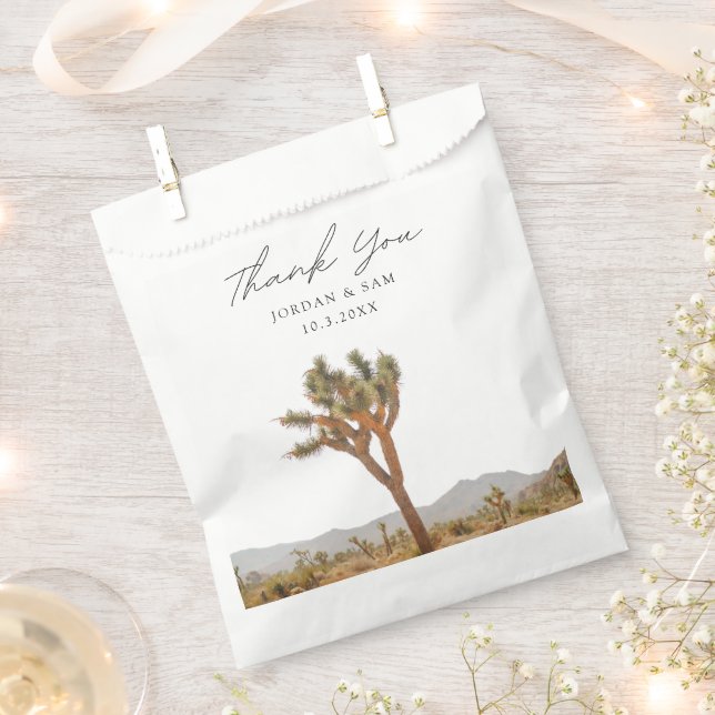 Joshua Tree Wedding Favour Boho Thank You Favour Bags (Clipped)