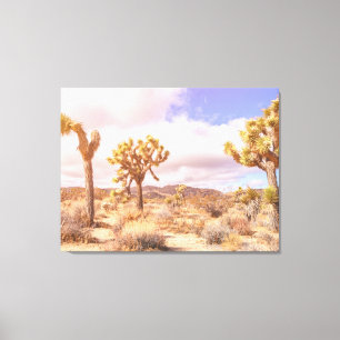 Joshua Trees Desert Landscape Canvas Print