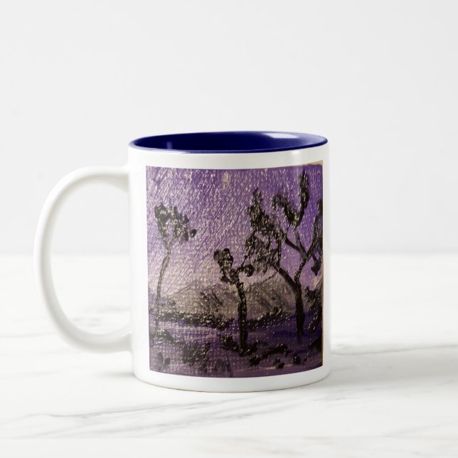 Joshua Trees Two-Tone Coffee Mug (Left)