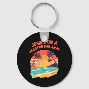 Josie Vacation Far Away Retro Summer Travel Key Ring